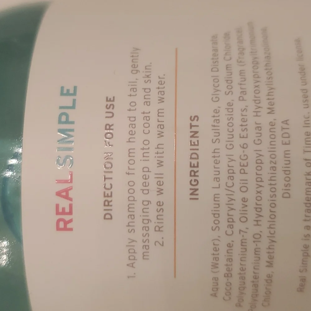 HOST PICK REAL SIMPLE PET SHAMPOO SOOTHING OATMEAL 16.9FL.OZ